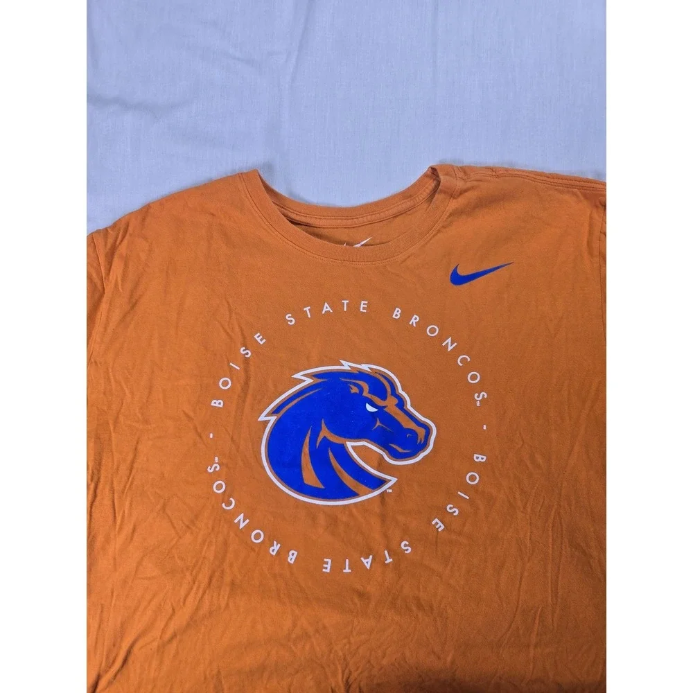 Boise State Broncos Shirt Mens 2XL Orange NCAA Football Nike Short Sleeve Tee